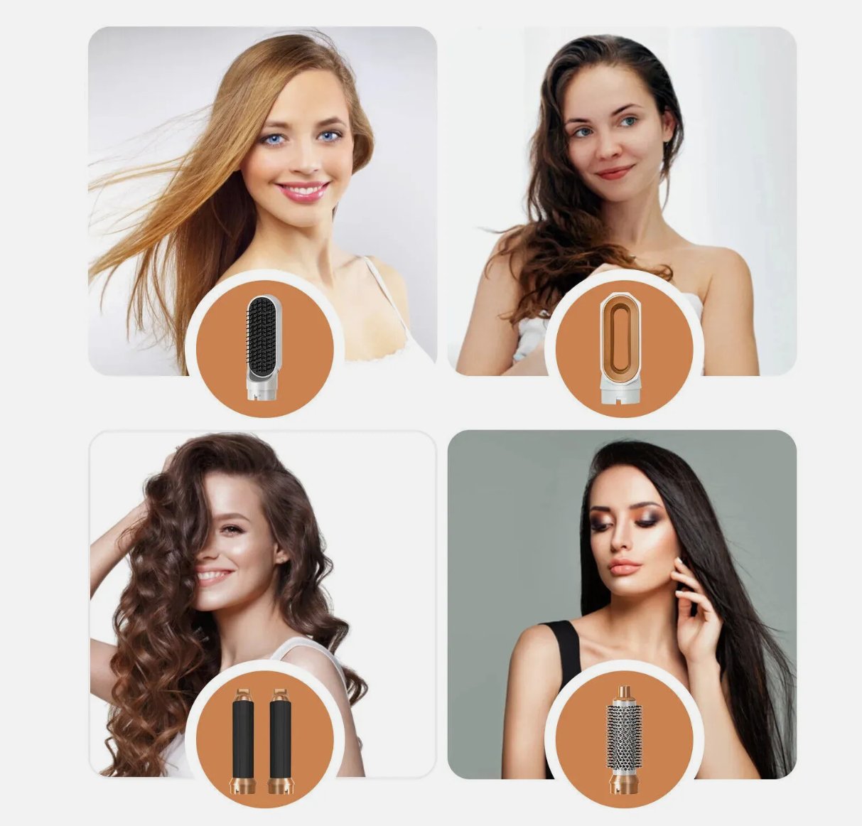 5‑in‑1 Hair Brush | فرشاة شعر 5‑في‑1 – Style & Smooth Effortlessly random colors