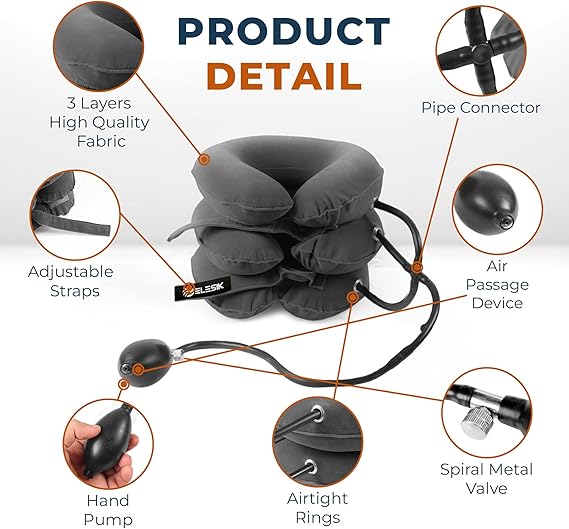 Cervical Neck Traction Device – Pain Relief & Spine Support