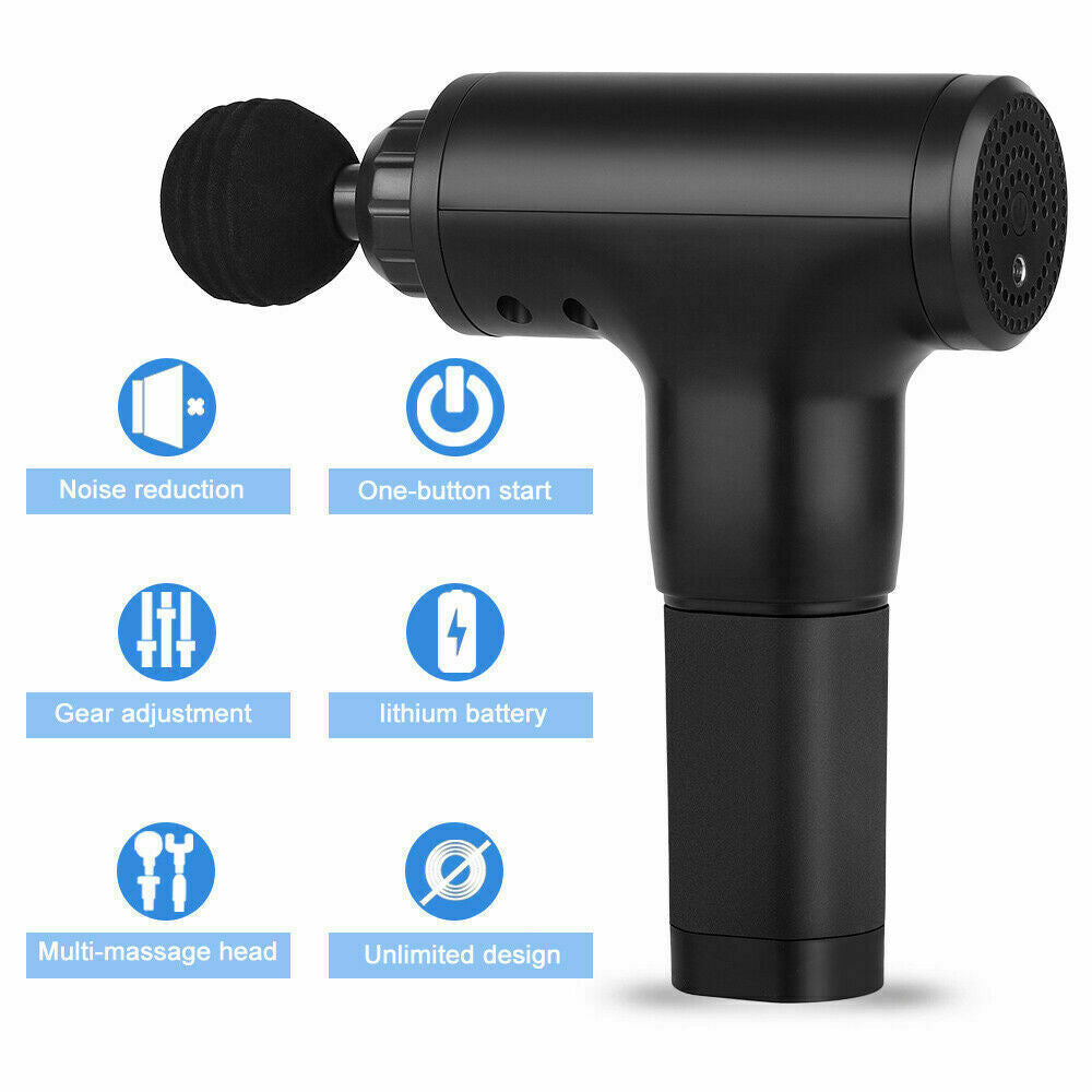 Massage Gun Percussion Massager Deep Tissue Muscle Vibrating Relaxing